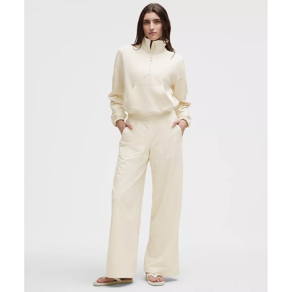 155-Lululemon-Swift Mid-Rise Wide-Leg Pant-Light Ivory - Picture 2 of 6